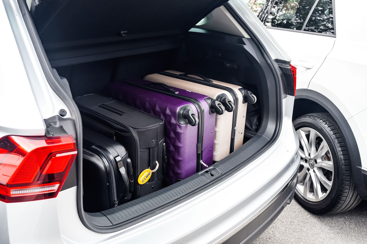 Car full of luggage ready for takeoff